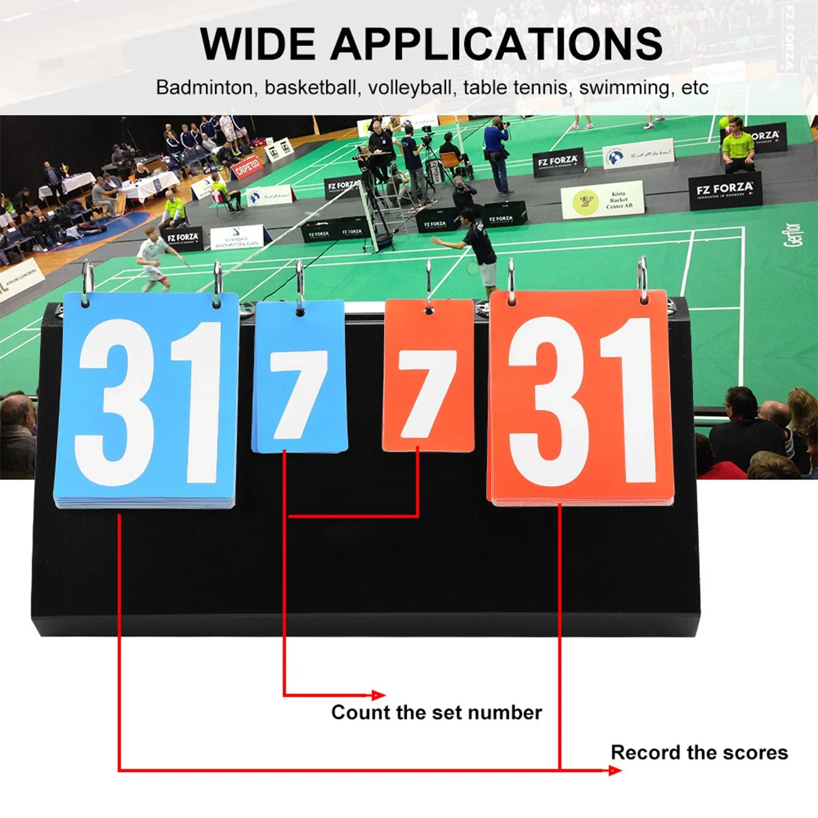 Badminton Scoreboard - Placar de placar de competição esportiva