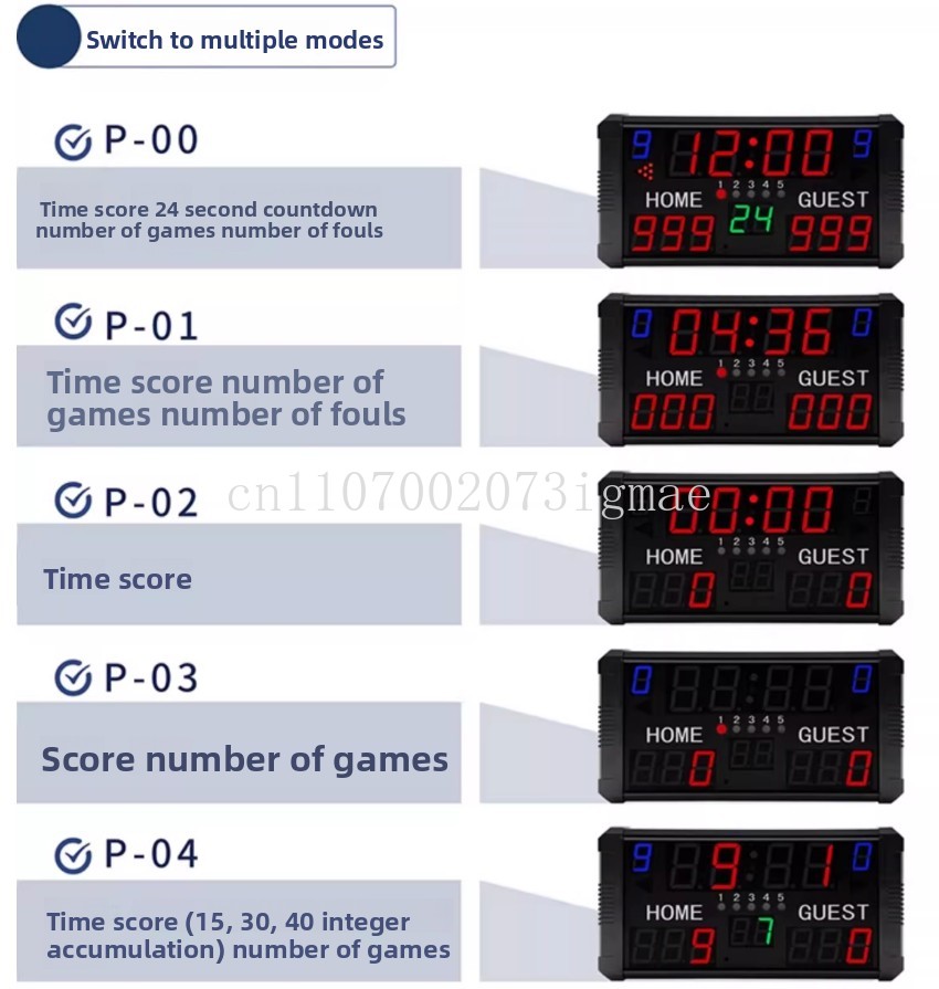 Placar eletrônico para basquet - Badminton Scoreboard avaliação e preço